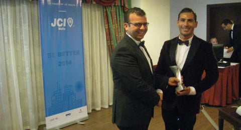 JCI Malta awards Stephen Cordina for Business and Entrepreneurial Achievements