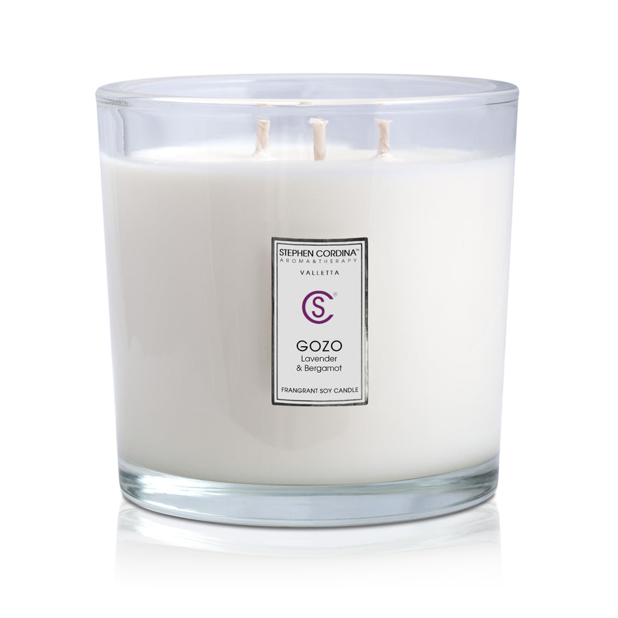 Gozo Aromatherapy Candle 1000ml in a Luxury carrier box.