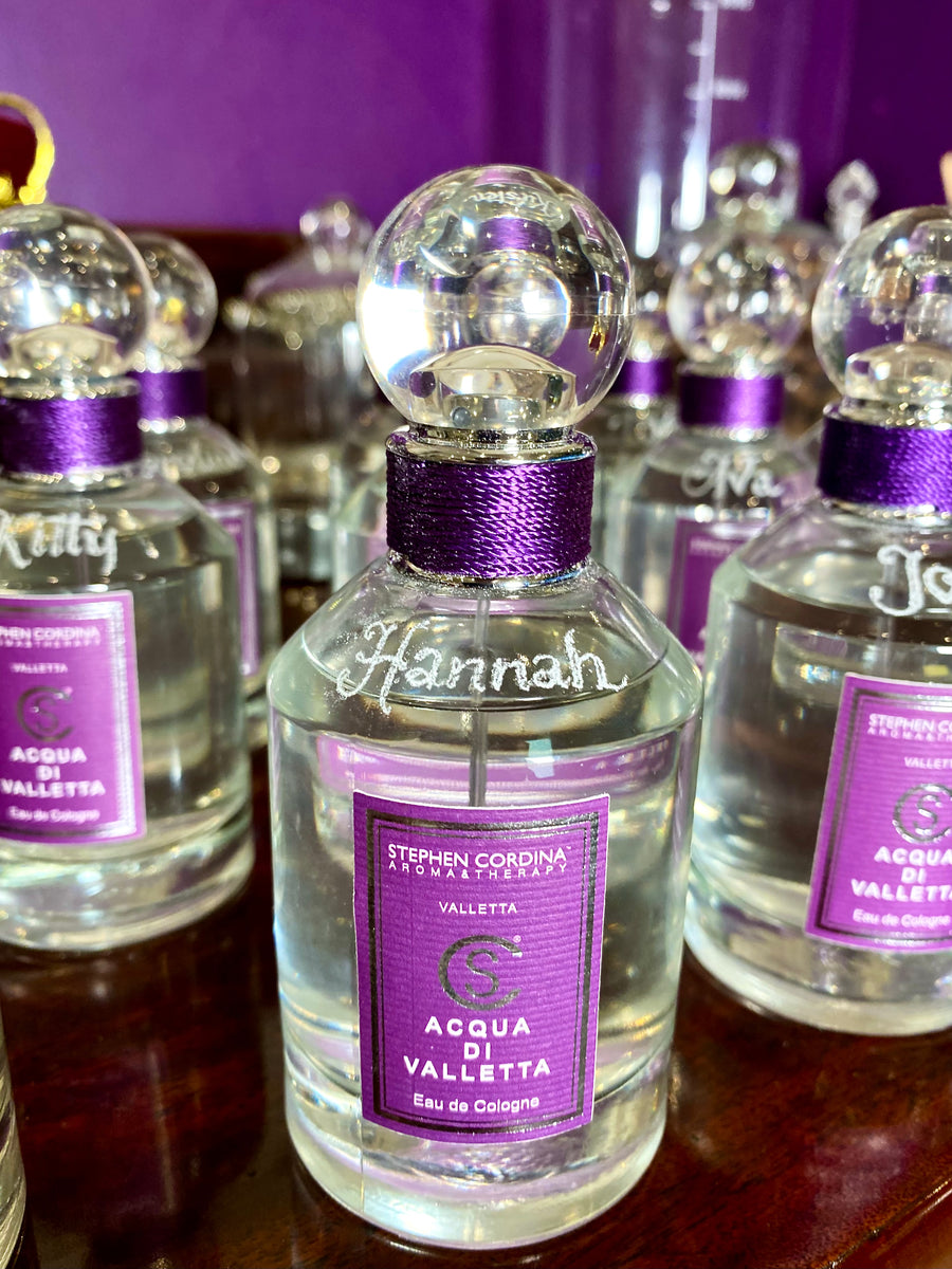 Acqua Di Valletta  Eau de Cologne 100ml. Free engraving with your name when placing order until the 17th July.
